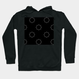 Background illustration black gear, mechanics, steampunk, decorative design pattern Hoodie